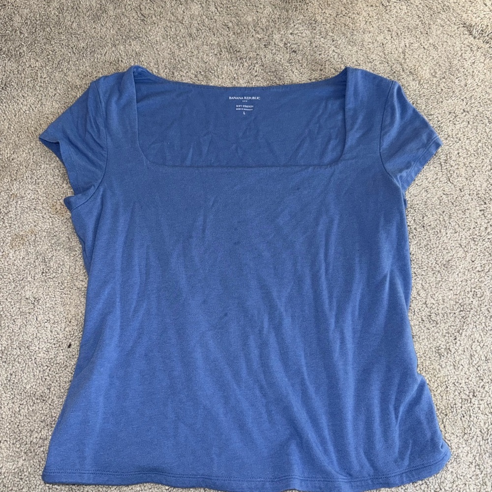 Banana Republic Blue Short Sleeve Tee